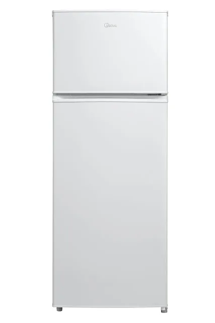 Midea Refrigerator | MDRT294FGE01 | Energy efficiency class E | Free standing | Double Door | Height 143 cm | Fridge net capacity 163 L | Freezer net capacity 41 L | 40 dB | White