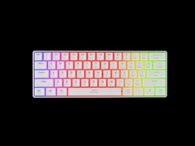 THOR 660 G2, Gaming Keyboard, Wireless/Wired, US, Linear, White, RGB