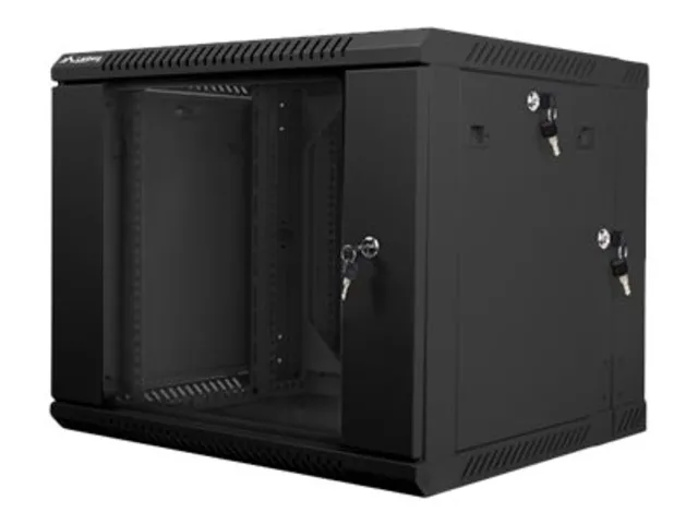 Lanberg | Rack cabinet 19" double-section wall-mount 9U/600x600 (flat pack) | WF02-6609-10B | Black