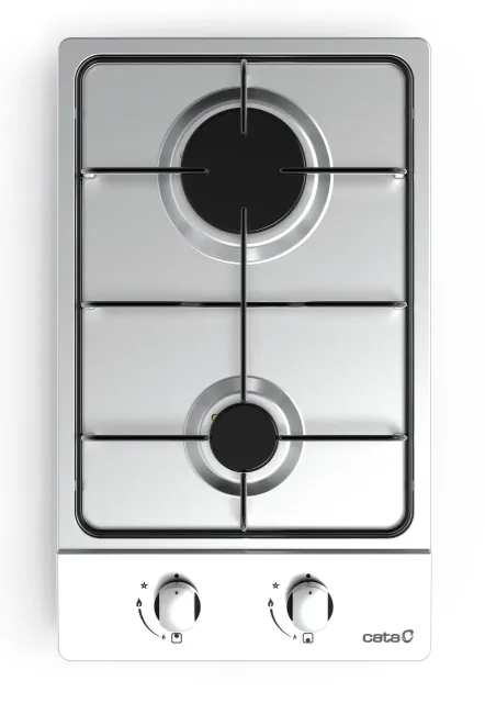 CATA | Hob | GI 3002 X | Gas | Number of burners/cooking zones 2 | Rotary knobs | Stainless steel