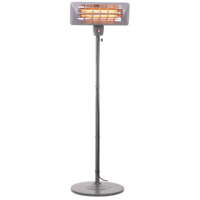 Standing Heater, CR 7737, Patio heater, 2000 W, Number of power levels 2, Suitable for rooms up to 14 m², Grey, IP24