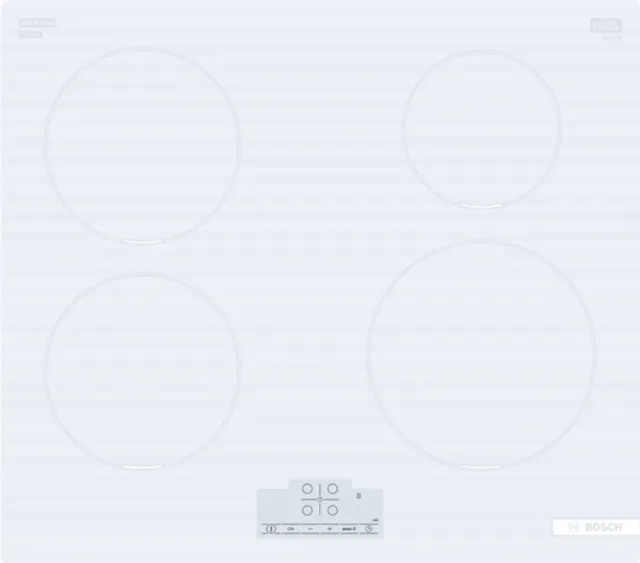 Bosch | Hob | PUE612BB1J | Induction | Number of burners/cooking zones 4 | Touch | Timer | White