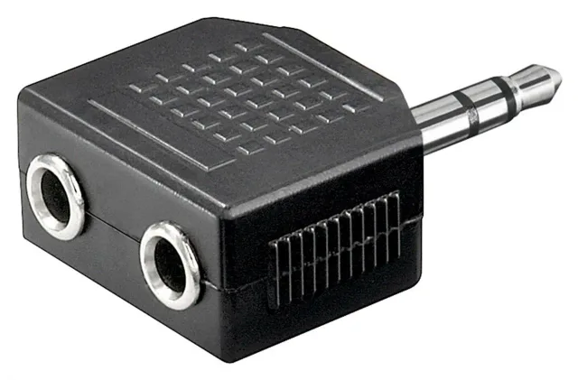 Goobay | Headphone AUX adapter; 3.5 mm jack 1-to-2