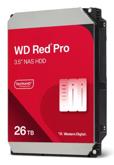 HDD, WESTERN DIGITAL, Red Pro, 26TB, 512 MB, 7200 rpm, 3,5", WD260KFGX