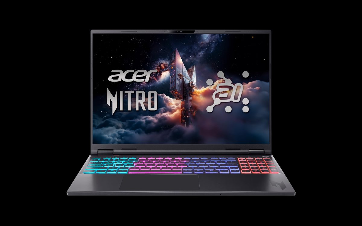 Nitro V 16S AI AN16S-61-R6Q1, Obsidian Black, 16 ", IPS, WUXGA, AMD Ryzen AI 7, 350, 16 GB, DDR5, Solid-state drive capacity 1000 GB, NVIDIA GeForce RTX 5060, Windows 11 Home, 802.11ax, Bluetooth version 5.3, Keyboard language US international, Keyboard backlit, Warranty 24 month(s)