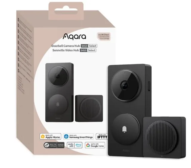 SMART HOME G410 DOORBELL CAM/HUB BLACK CH-C09D-B AQARA