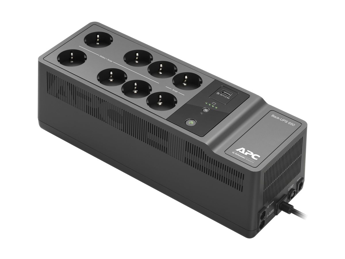 APC Back-UPS 650VA, 230V, 1 USB charging port, Schneider Electric