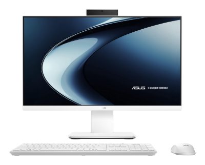 Monoblock PC, ASUS, AiO, CPU Intel, Intel Core 5, 220H, RAM 16 GB, DDR5-SDRAM, Screen 23.8 ", 1920 x 1080 pixels, Storage 512 GB, SSDs 512 GB, Not available, On-board graphics Yes, Intel® Graphics, White, OS Windows 11 Pro, 90PT03X1-M0CCW0