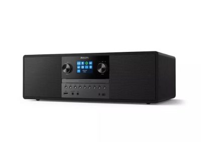 PHILIPS Mikro mūzikas sistēma ar Bluetooth, Interneta radio, DAB+, melna