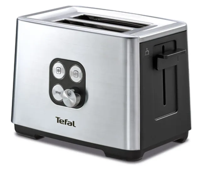 TEFAL tosteris Equinox, 900W, melns / nerūsējošā tērauda