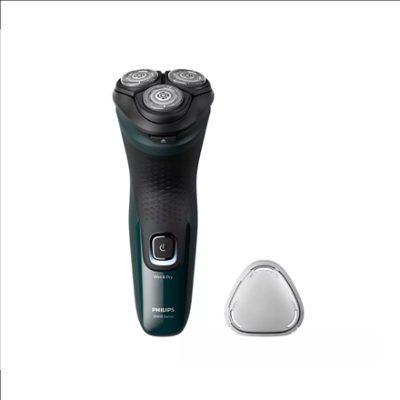 Philips Shaver Series 3000X, Wet& Dry skuveklis (lādējams), tumši zaļš