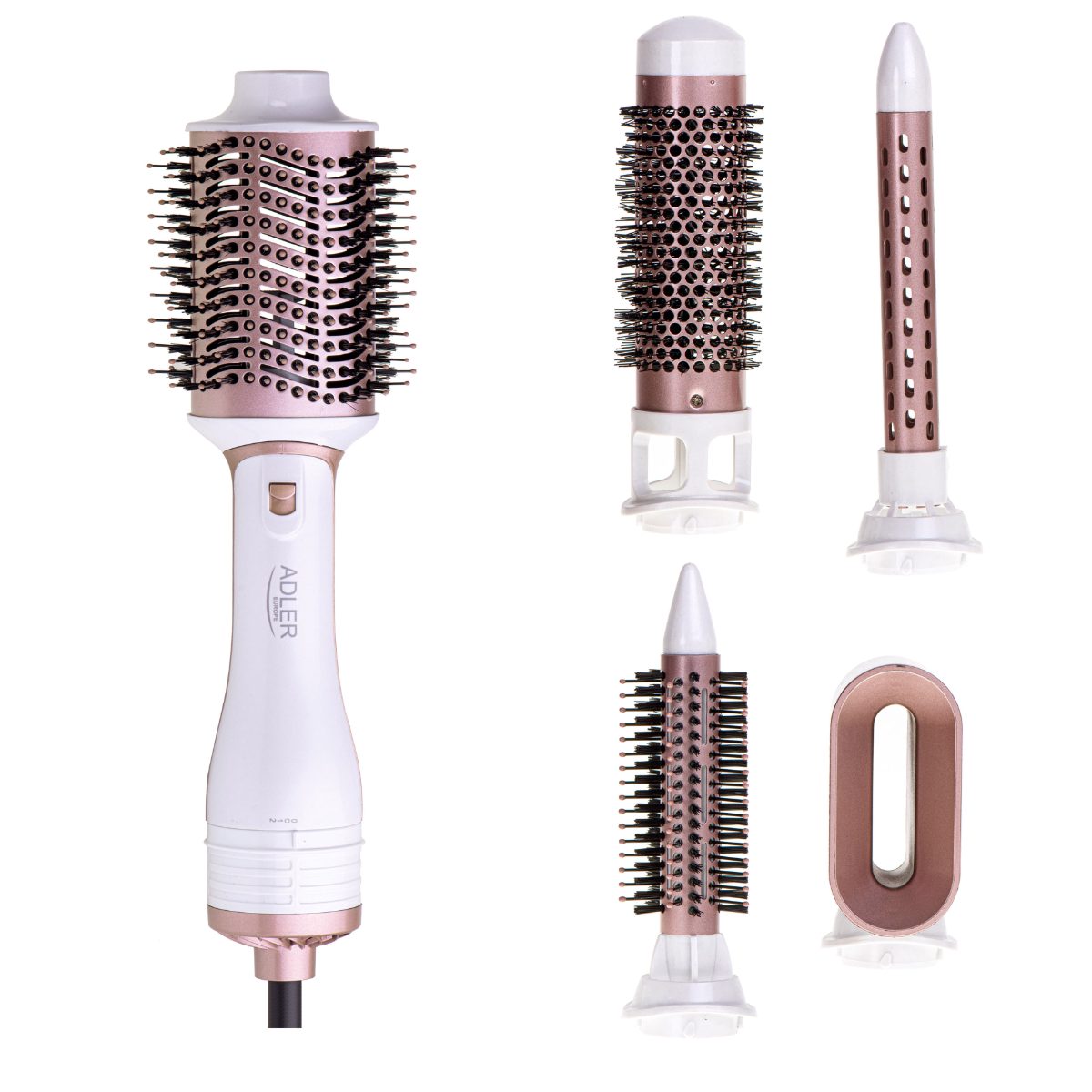 Hair Styler 5 in 1, AD 2027, 1200 W, Pearl White/Rose Gold