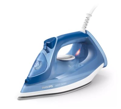 PHILIPS 3000 sērijas Tvaika gludeklis, 2400W, zils