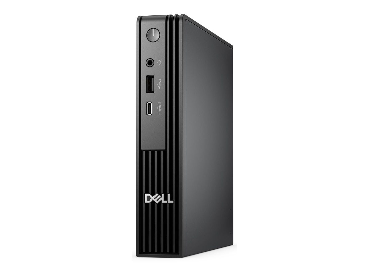 Dell Pro, QCM1250, Desktop, Micro, Intel Core Ultra 5, 235T, Internal memory 16 GB, DDR5, 256 GB, Keyboard language No keyboard, Windows 11 Pro, Warranty 36 month(s)
