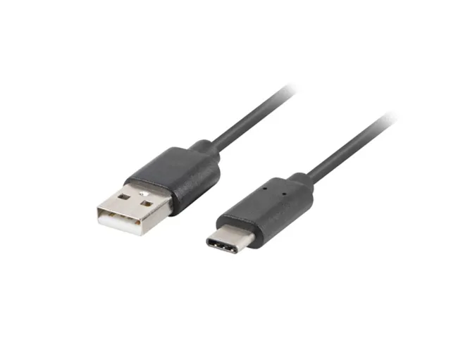 Lanberg | USB Type-C to USB Type-A 2.0 Cable, 0.5 m | CA-USBO-10CU-0005-BK | USB Type-C to USB Type-A