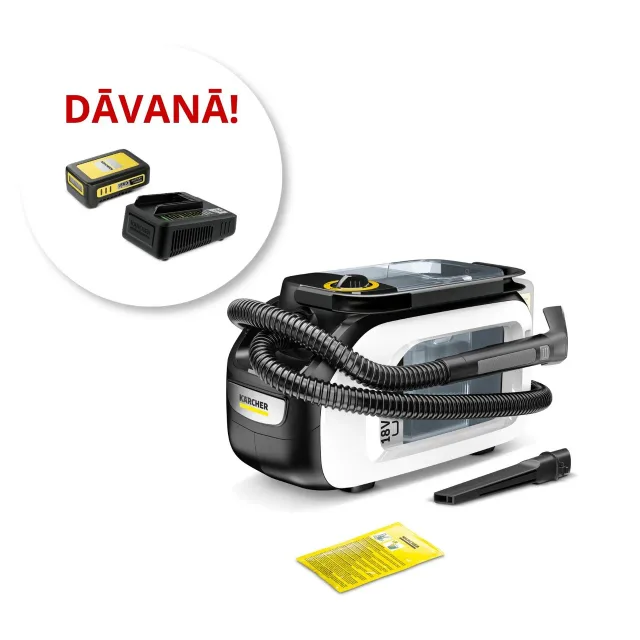 KARCHER SE 3-18 traipu tīrītājs + Battery Power 18V, 2,5 Ah akumulators (2.445-062.0)
