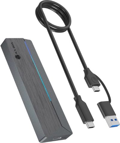Raidsonic Icy Box M.2 SATA/NVMe SSD Enclosure with USB 3.2 Gen 2 Type-C and RGB light, Warranty IB-1826MCL-CU31 month(s)