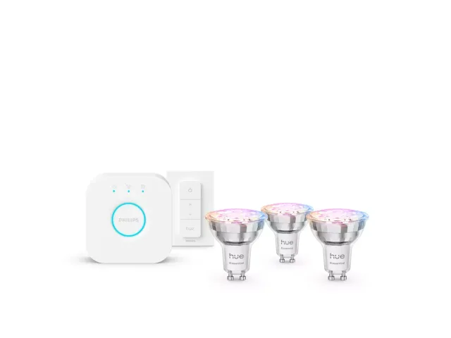 Philips Hue E WCA 345 GU10 3kit SW EU | GU10 | 4.7 W | 16 million colors, White and colored light