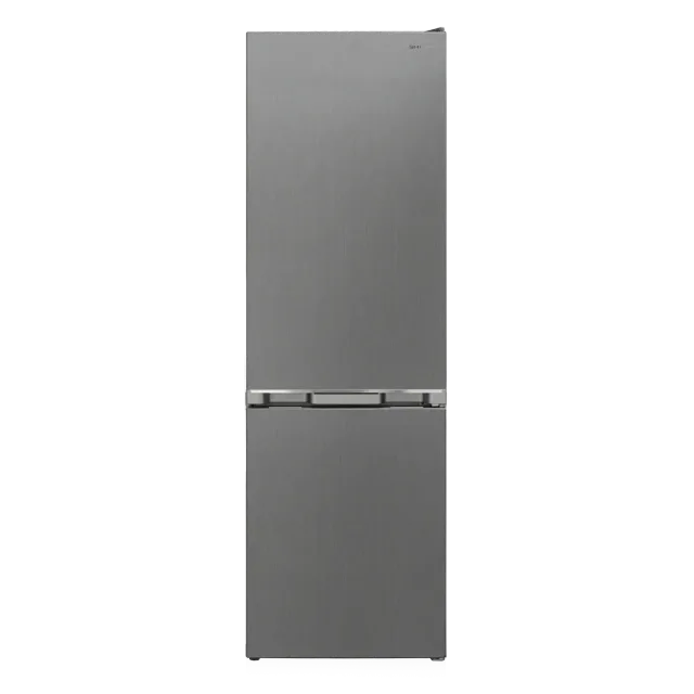 SHARP ledusskapis ar saldētavu, 170 cm, nerūsējoša tērauda