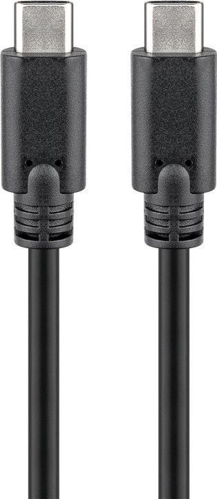 Goobay 67976 USB-C 3.1 generation 1 cable, black, 1m, Goobay, USB-C Charge Cable USB-C male, USB-C male