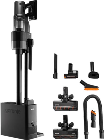 Gorenje Vacuum cleaner, SVC296749NEBL, Cordless operating, Handstick 2in1, 550 W, 29.6 V, Anthracite, Operating time (max) 60 min