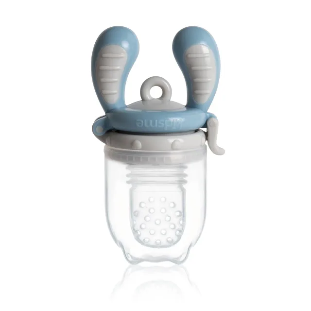 Kidsme Food Feeder bērna ēdināšanas ierīce cietiem produktiem (vidējs), Azure, no 4 mēn.