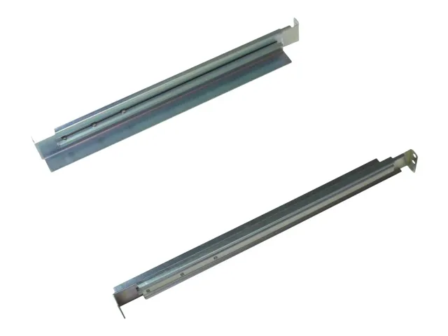 CyberPower | 4POSTRAILKIT1832 Rackmount Rail Kit | Adjustable Rails: Extend from 18.5” to 29” for proper fit with various sizing requirements; 4-Post Mounting: Secures equipment at both the front and back of the rack; Mounting Hardware: Sixteen (16) M5 x 12 screws are included to secure the rails to each post