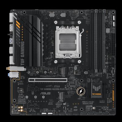 TUF GAMING A620M-PLUS WIFI, Processor family AMD, Processor socket AM5, DDR5 DIMM, Memory slots 4, Supported hard disk drive interfaces 	SATA, M.2, Number of SATA connectors 4, Chipset AMD A620, Micro-ATX