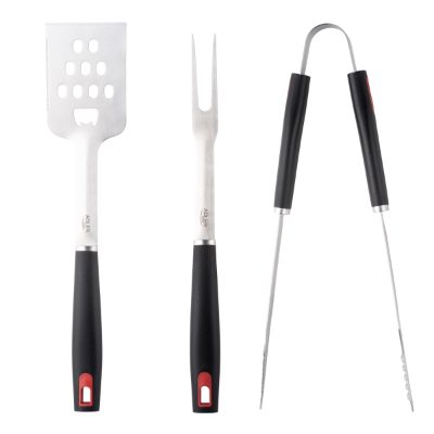 Grill Utensil Set with Carrying Case, AD 6727, Grill Cutlery Set, 4 pc(s), Stainless Steel/Black