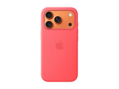 Apple iPhone 17 Pro Silicone Case with MagSafe – Bright Guava, Apple