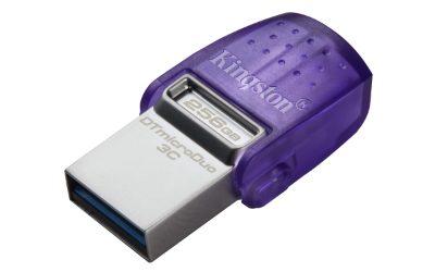 DataTraveler, DT Micro Duo 3C, 256 GB, USB Type-C/Type-A, Purple