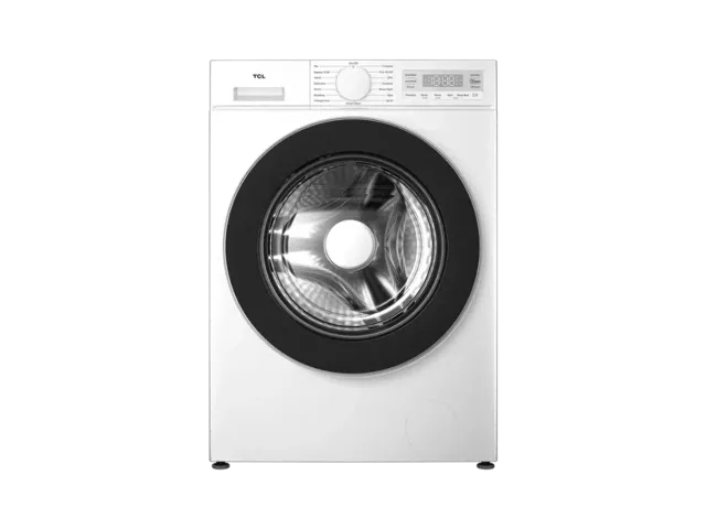 TCL | Washing machine | FF0844WA0 | Energy efficiency class A | Front loading | Washing capacity 8 kg | 1400 RPM | Depth 52 cm | Width 60 cm | Display | LED | Steam function | Wi-Fi | White