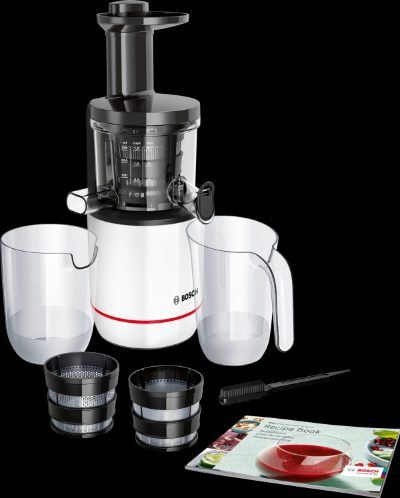 Bosch MESM500W VitaExtract, Type Slow Juicer, White, 150 W, Number of speeds 1
