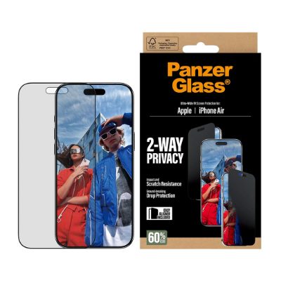 PanzerGlass Screen protector, Apple, iPhone Air, Glass, Transparent, Ultra-Wide Fit w. EasyAligner