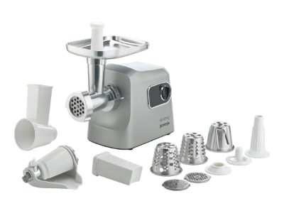 Gorenje Meat grinder, MG2500DS, Stainless Steel/White, 2500 W, Number of speeds 1, Throughput (kg/min) 2.8