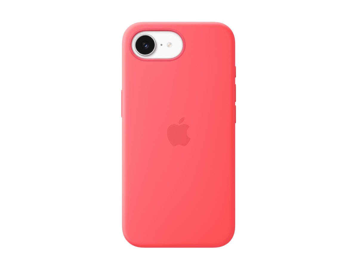 Apple iPhone 17e Silicone Case with MagSafe – Bright Guava, Apple