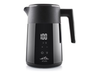 Kettle, ETA Etela 9596 90000, ETA 2200 W, Electric, 1.5 L, Stainless steel, 360° rotational base, Black