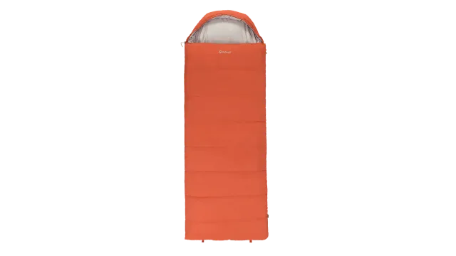 Outwell Campion Lux Orange | Sleeping Bag | 225 x 85 cm | -16 to 5 °C | Left Zipper