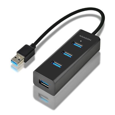 AXAGON Four-port USB 3.0 hub with fast charging and power support, HUE-S2B