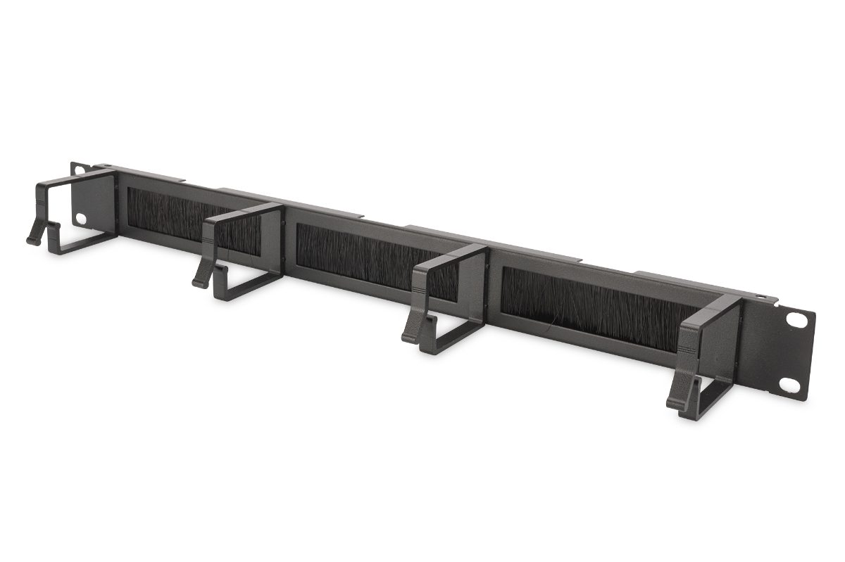 Digitus Cable Management Panel with Brush Entries for 483 mm (19") Cabinets, 1U, DN-97663