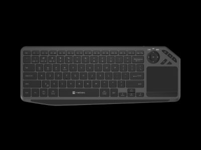 Natec Turbot 2, Keyboard, Wireless, US, Bluetooth, Black/Gray