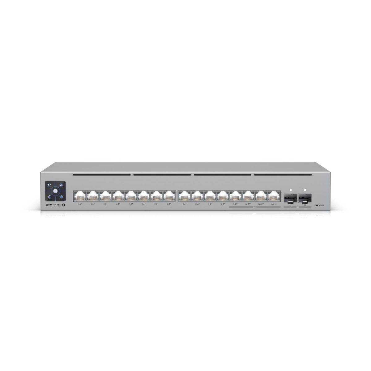 16-port Switch, USW-Pro-Max-16-PoE, Managed L3, Desktop/Wall-mountable, Power supply type AC/DC, external, 210W