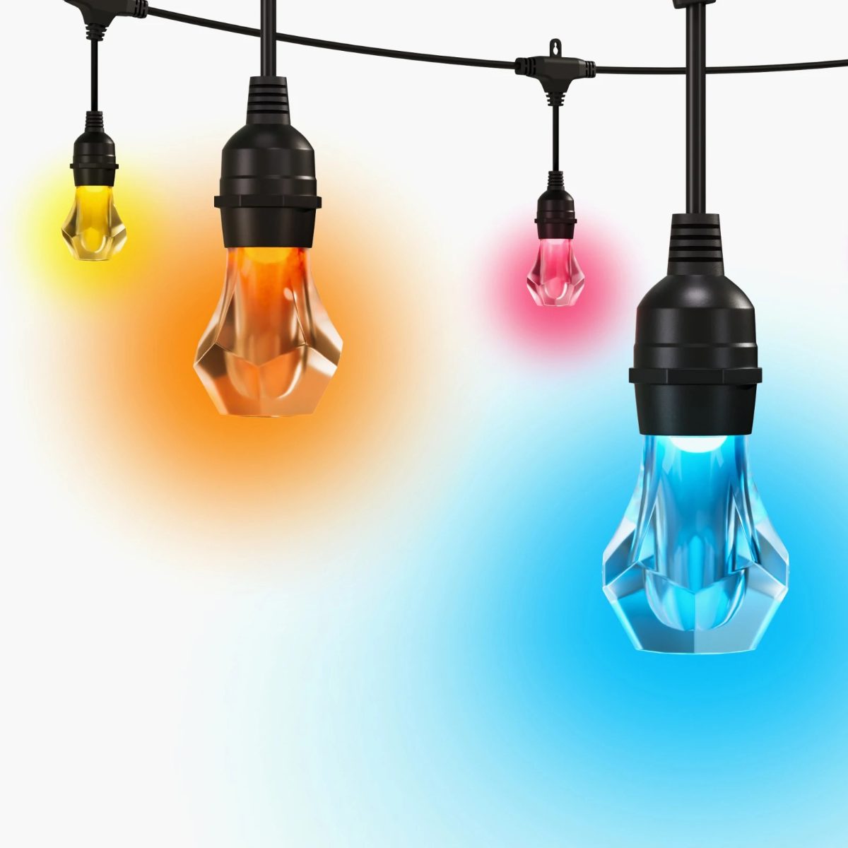 Nanoleaf Essentials Matter Smart Multicolour Outdoor String Lights Starter Kit 15m, 16M+