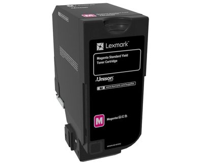 Lexmark CS720 Magenta Standard Yield Toner Cartridge, Lexmark Cartridge, Magenta
