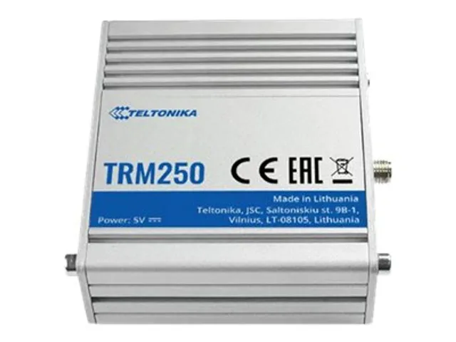 Teltonika | LTE Cat-M1/NB-IoT Modem | TRM250 | Ethernet LAN (RJ-45) ports 0 | Mesh Support No | MU-MiMO No | 4G | Antenna type External | 1