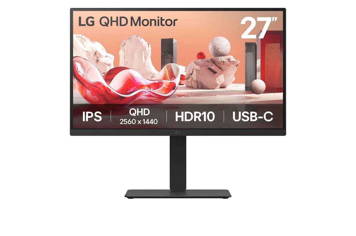 27BA75QB-B, 27 ", IPS, 16:9, 100 Hz, 5 ms, 2560 x 1440 pixels, 280 cd/m², HDMI ports quantity 1, Black
