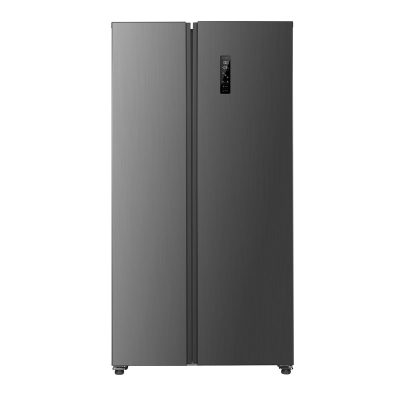Refrigerator, ETA138890010EN, Energy efficiency class E, Free standing, Side by Side, Height 177 cm, No Frost system, Fridge net capacity 291 L, Freezer net capacity 151 L, Display, 39 dB, Stainless Steel