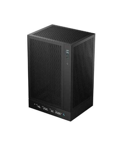 Deepcool PC Gaming Case, CH170 DIGITAL, Black, Mini ITX, ATX PS2