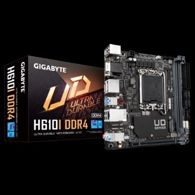 H610I, Processor family Intel, Processor socket LGA1700, DDR5 DIMM, Supported hard disk drive interfaces M.2, SATA, Number of SATA connectors 4