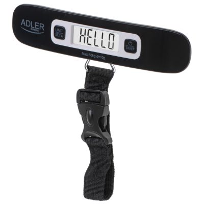 Travel Luggage Scale, AD 8190, Maximum weight (capacity) 50 kg, Accuracy 10 g, Black